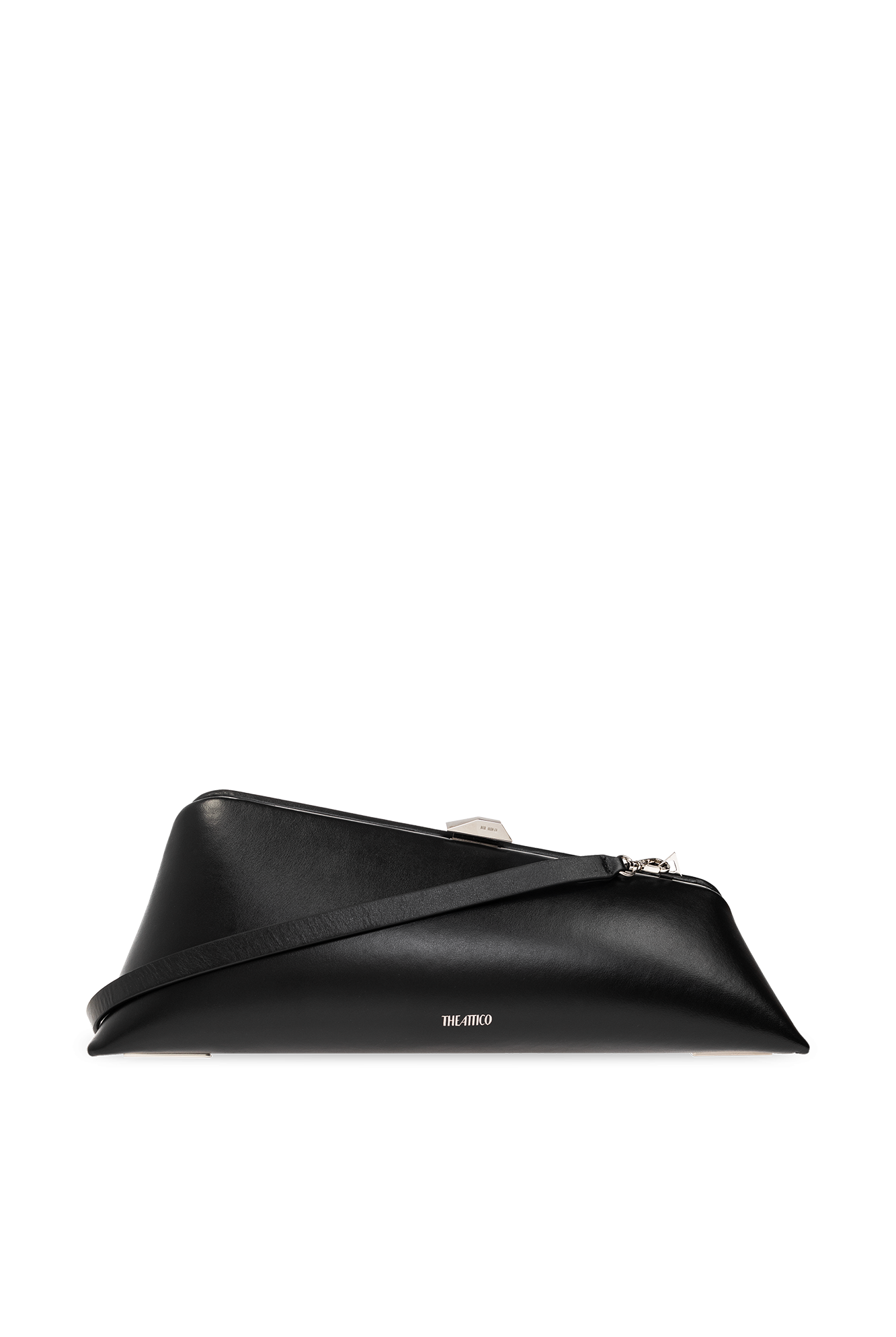 Black Long Night handbag The Attico asymmetric leather cross